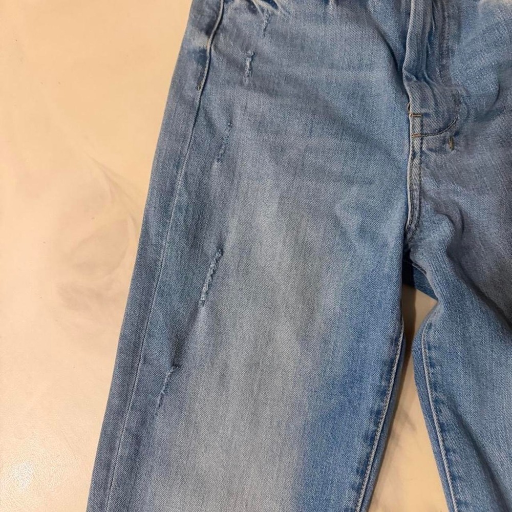 NWT 7FAM Dojo Wide Leg Ultra High Rise Jeans Fig Leaf Sz 33 - Picture 6 of 8